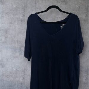 Torrid Blue Short Sleeve Tee with Rounded Neckline